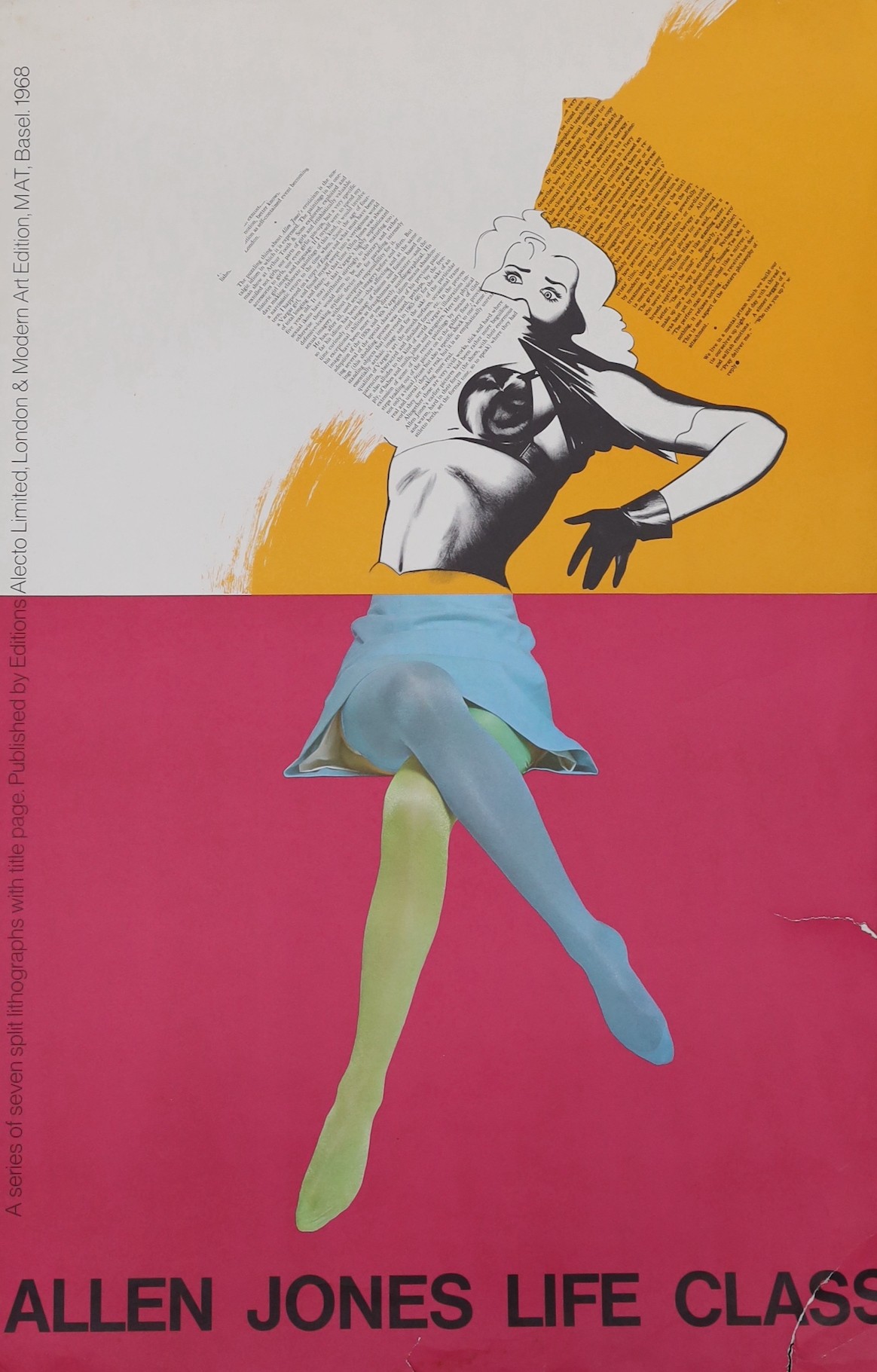 Allen Jones R.A. (b.1937), two offset lithographs, posters for A New Perspective on Floors, 76 x 57cm & Life Class, 85 x 55cm.